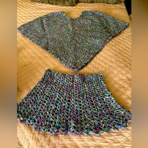 Handmade crochet shawl &skirt and cover up Made by SassyDee creations collection